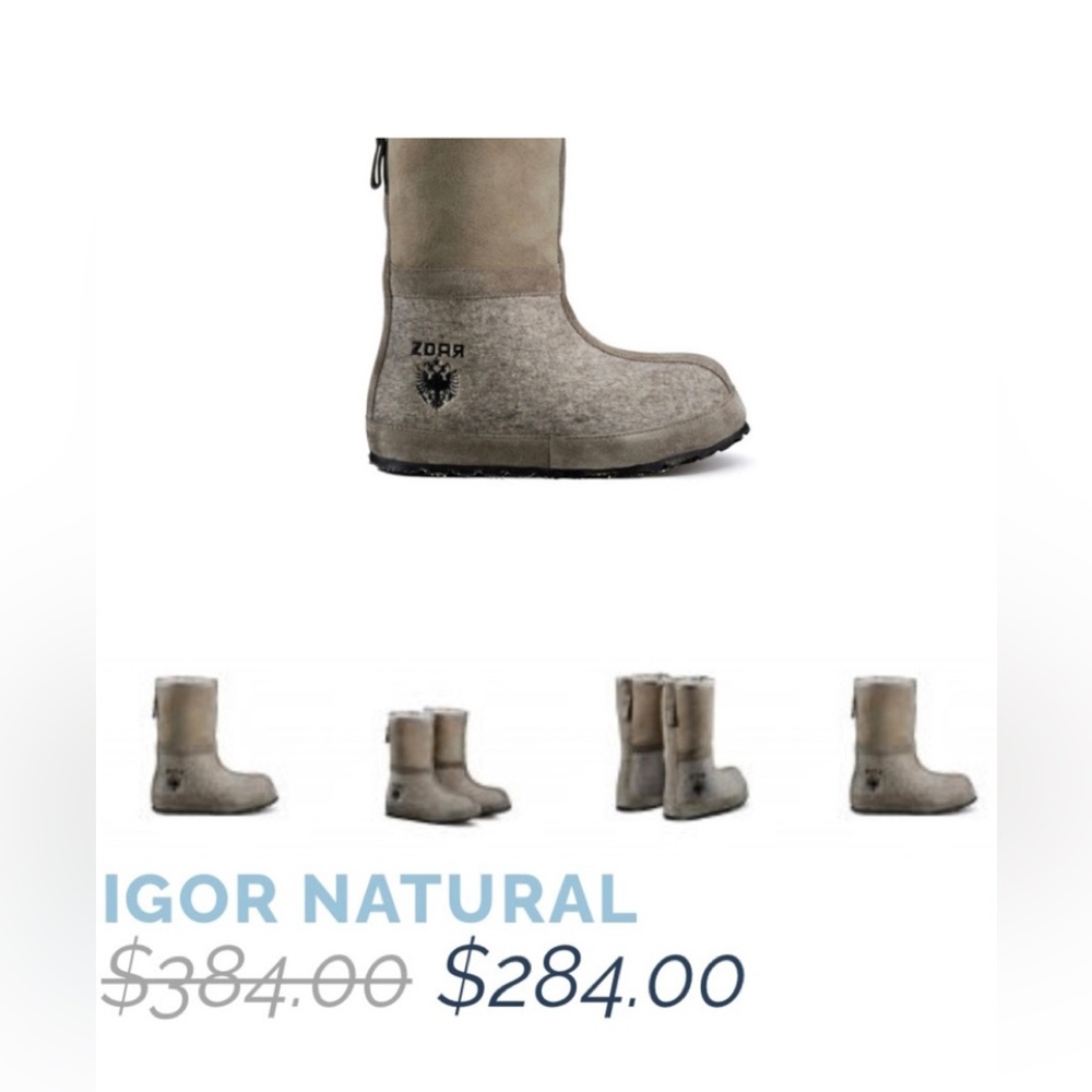 ZDAR wool IGOR Natural winter boot